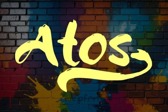 Atos: A Bold, Artistic Script for Creative Expression