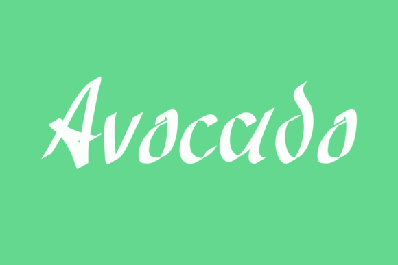 Avocado: A Handwritten Font for Creative Expression
