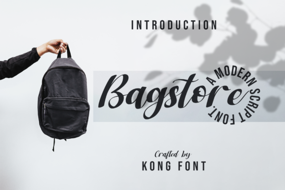 Bagstore: A Playful Handwritten Script for Creative Projects