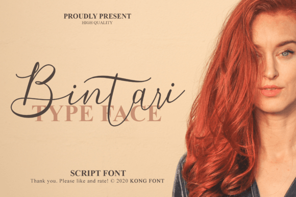 Bintari: A Playful Handwritten Font for Creative Projects