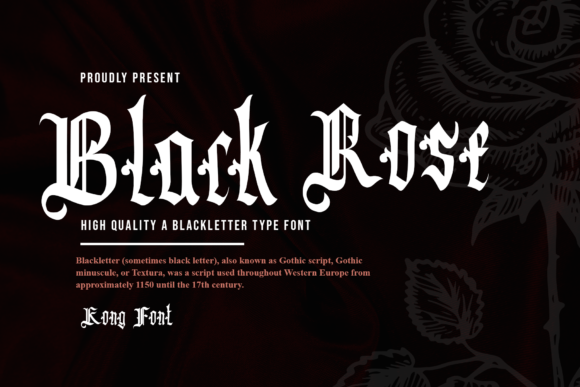Black Rose: A Stylish Blackletter Font for Designers