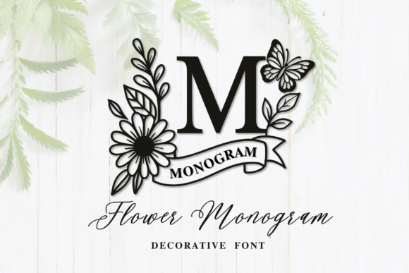 Flower Monogram Font: A Beautiful Blend of Nature and Typography