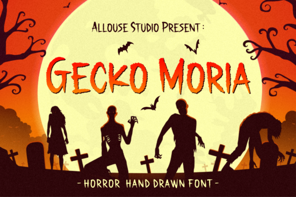 Gecko Moria: A Spooky Handwritten Font for Horror Enthusiasts
