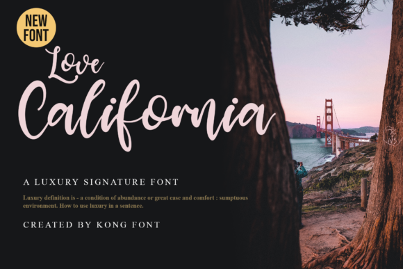 Love California: A Playful Font for Creative Projects