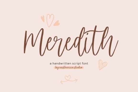 Meredith: A Handwritten Script for Creative Projects