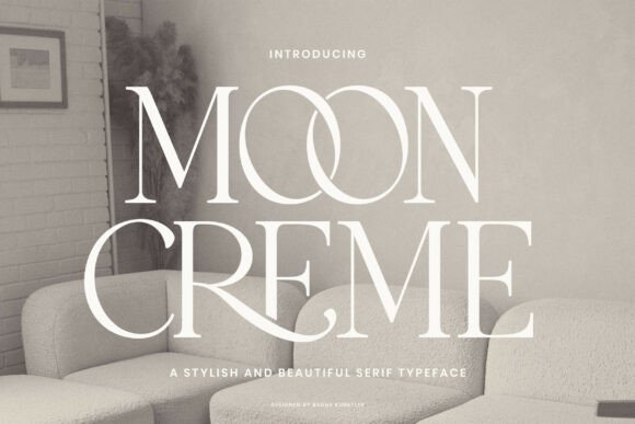 Moon Creme: A Timeless Serif Font for Elegant Design