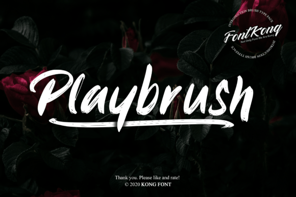 Playbrush: A Handwritten Font for Creative Expression