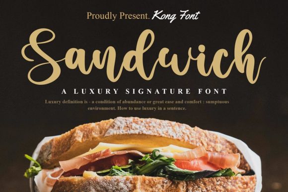 Sandwich: A Handwritten Script for Creative Expression