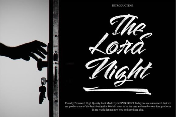 The Lord Night: A Playful Handwritten Font